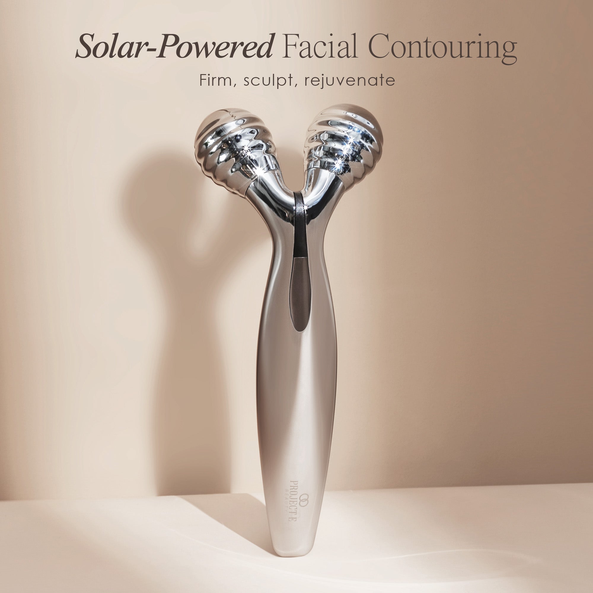 Vora microcurrent facial roller listing what the device can do